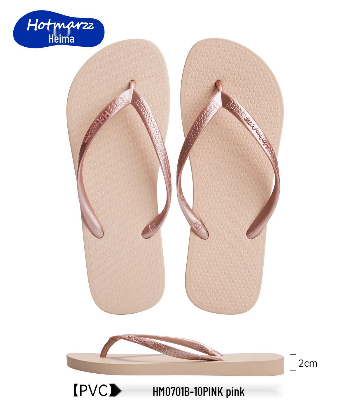 

Hotmarzz Black Horse Non-Slip PVC Flip-Flops for Men and Women 35-36