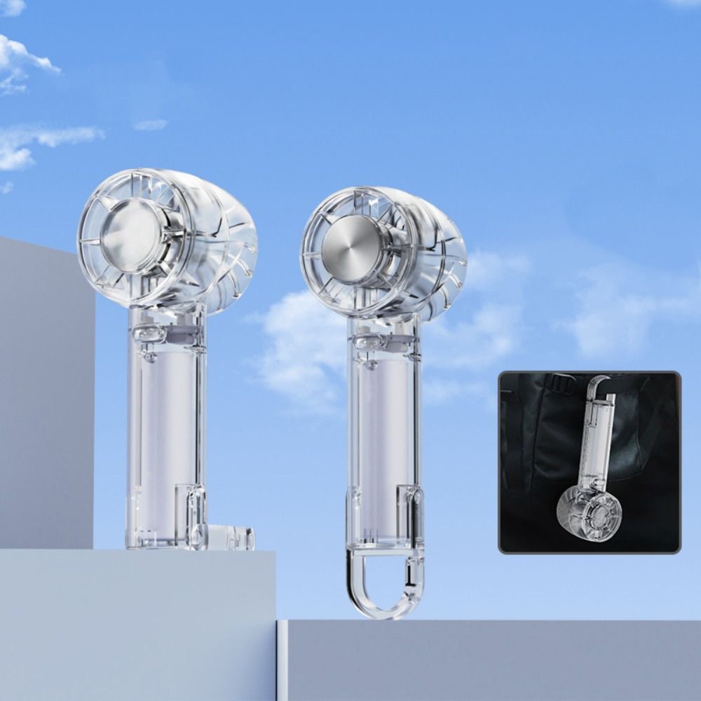 USB Charging Mini Fan with Hook Turbo Handheld Fan Silent Cooling Fan  Student