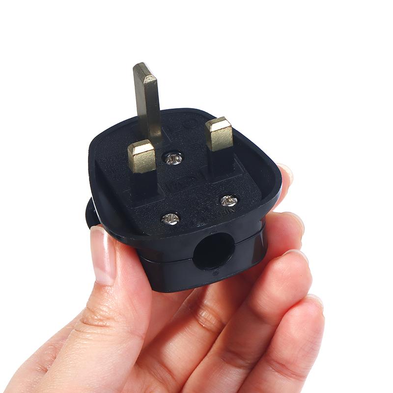 Inghilterra Spina di Alimentazione Rimovibile Bianco Nero 3 Pin Spina di Rete UK 13A Assemblaggio Elettrodomestico Cavo di Alimentazione Fusibile Connettore Cablaggio