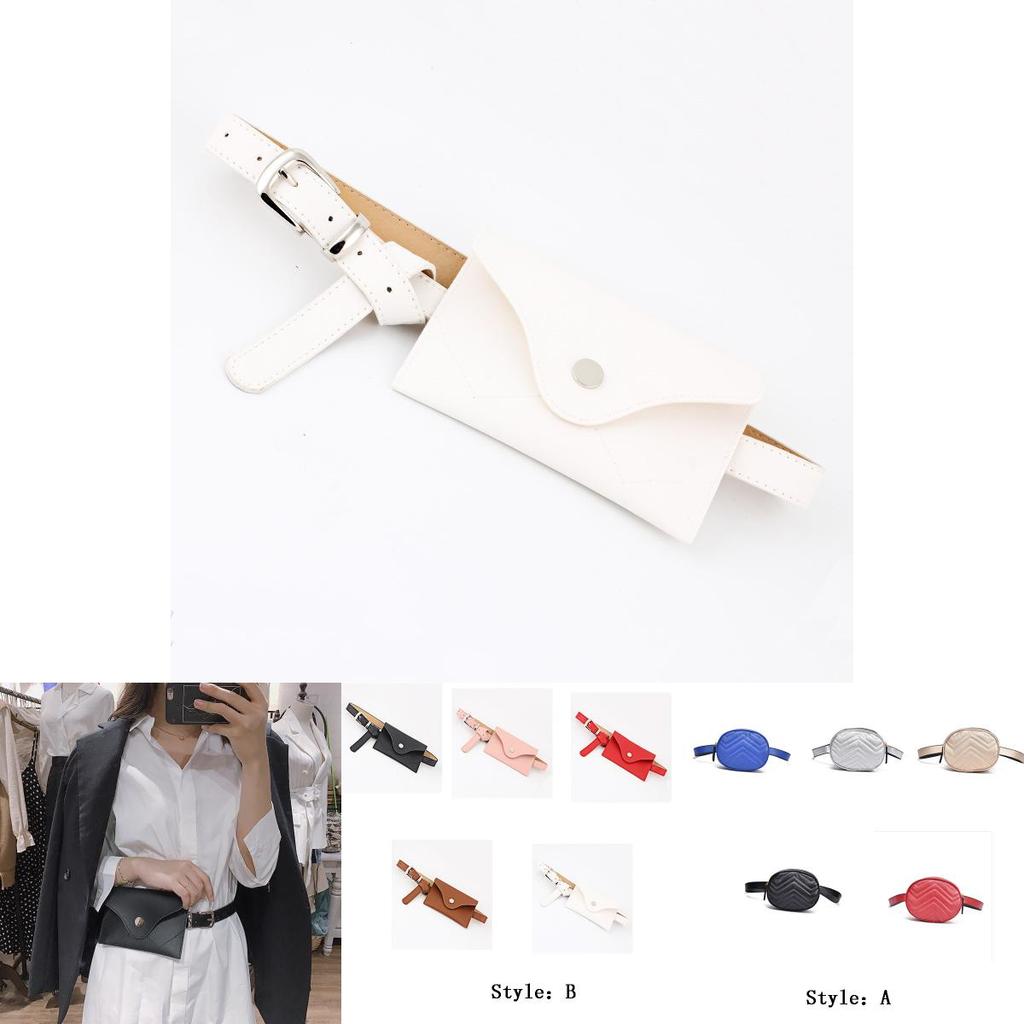 Fashion Waist Fanny Pack Women Leather Belt With Elegant Zipper Closure For Casual Use
