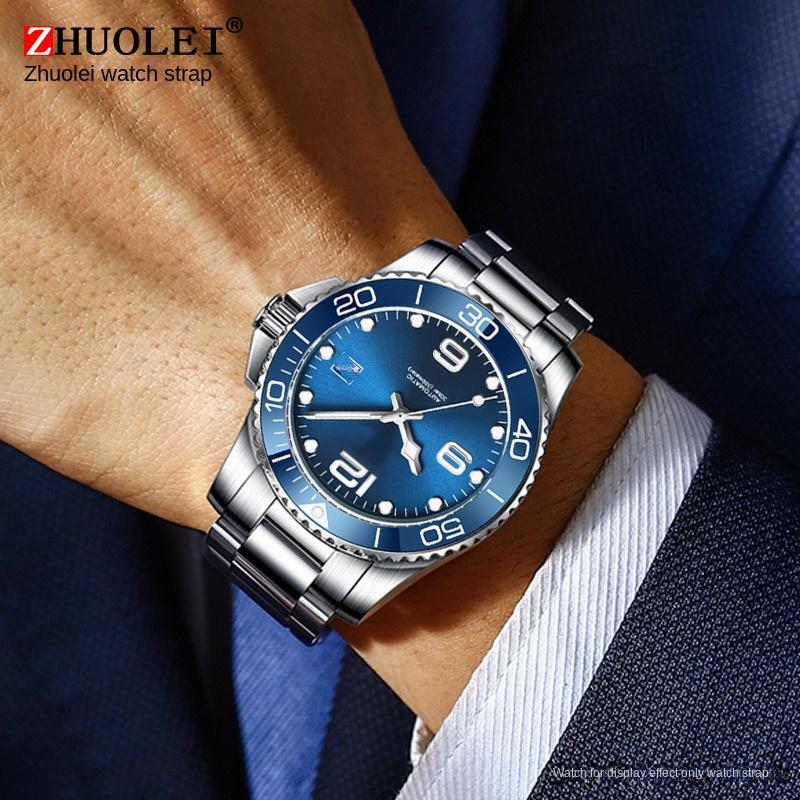 21mm high Quality Stainless Steel Watchband For Longines Strap L3 hydroconquest L3.642.4/L3.781.4/L3.782 Watch Band Curved End