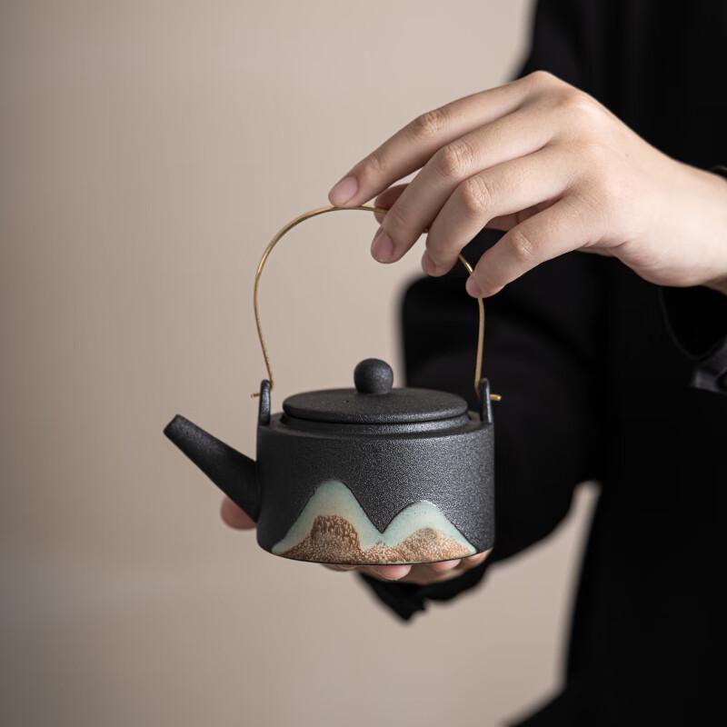 Su-Style Hand-Painted Ceramic 7-Piece Gongfu Tea Set