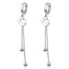 Cute Women Earrings Wafer Balls Tassel  New Trendy  Sterling SIlver Earring Lady Gift Party Tassel Earring Accessories
