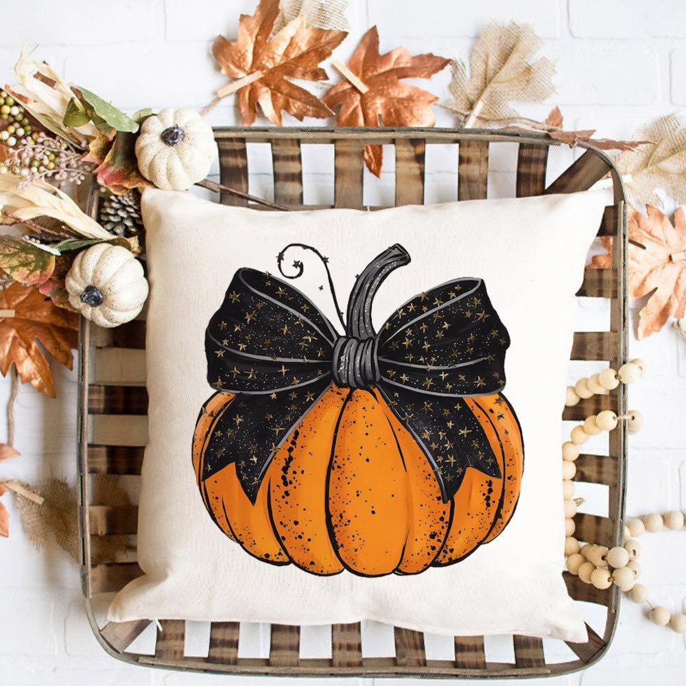 Kürbis Truthahn Muster Kissenbezug Herbst Party Deko Zuhause Kissenbezug Herbst Feiertag Kissenbezug Thanksgiving Herbst Geschenk