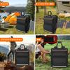 GIBLEA Solar Panel Storage Fits Jackery SolarSaga Holds Two 10mm Thick Waterproof 600D Oxford Durable Handbag Shoulder Bag, 100W/200W Panels, Panels,