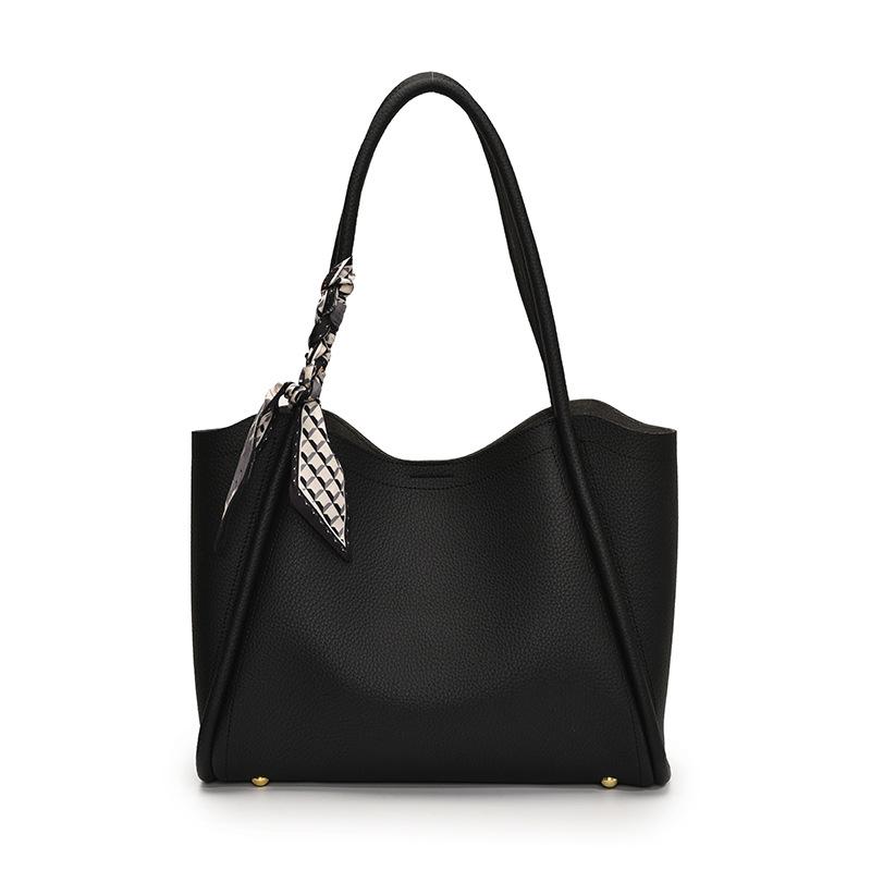 Retro einfache Handtrage Eimertasche Damen neue Textur Schultertasche lässige Mode Gemüsekorb Tasche