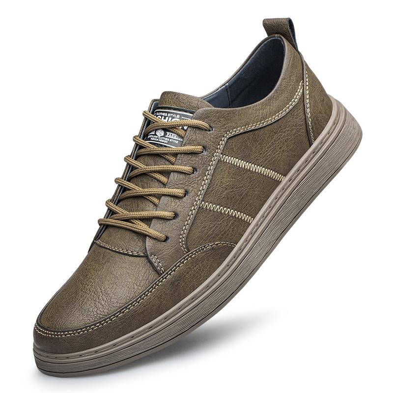 High Quality Brand Wear-resistant Sole Men's Leather Casual Shoes Versatile Men's Oxford Shoes Low Top Mountaineering Shoes
