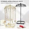 Rotating Jewelry Display Stand Detachable Acrylic Metal Organizers for Necklaces Bracelets Earrings 360 Degree Showcase