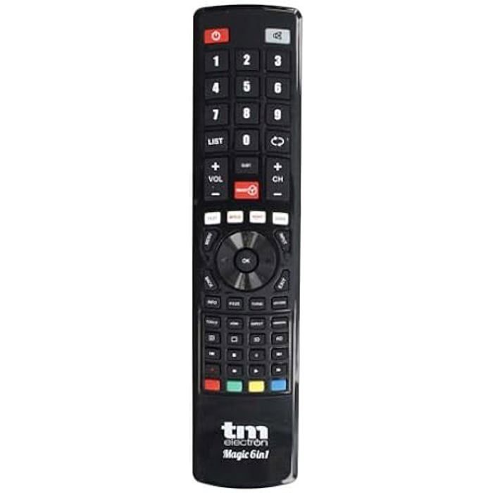 Télécommande Universelle - TM ELECTRON - TM Electron 6 en 1 - Noir - 6 appareils - Fonctionnalités avancées