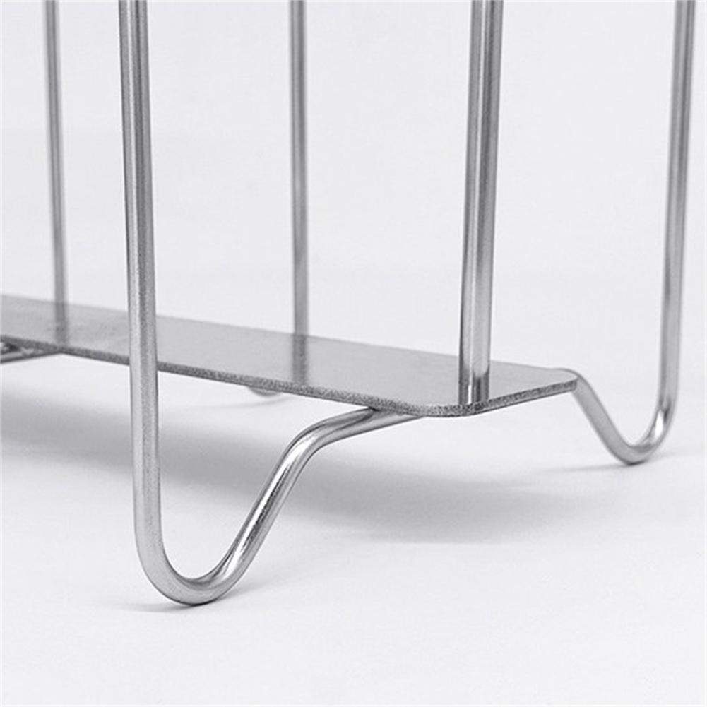 Desktop Organizer Coffee Mug Holder Kitchen Organization Compact Structure Curved Support Rod Effective Drainage System