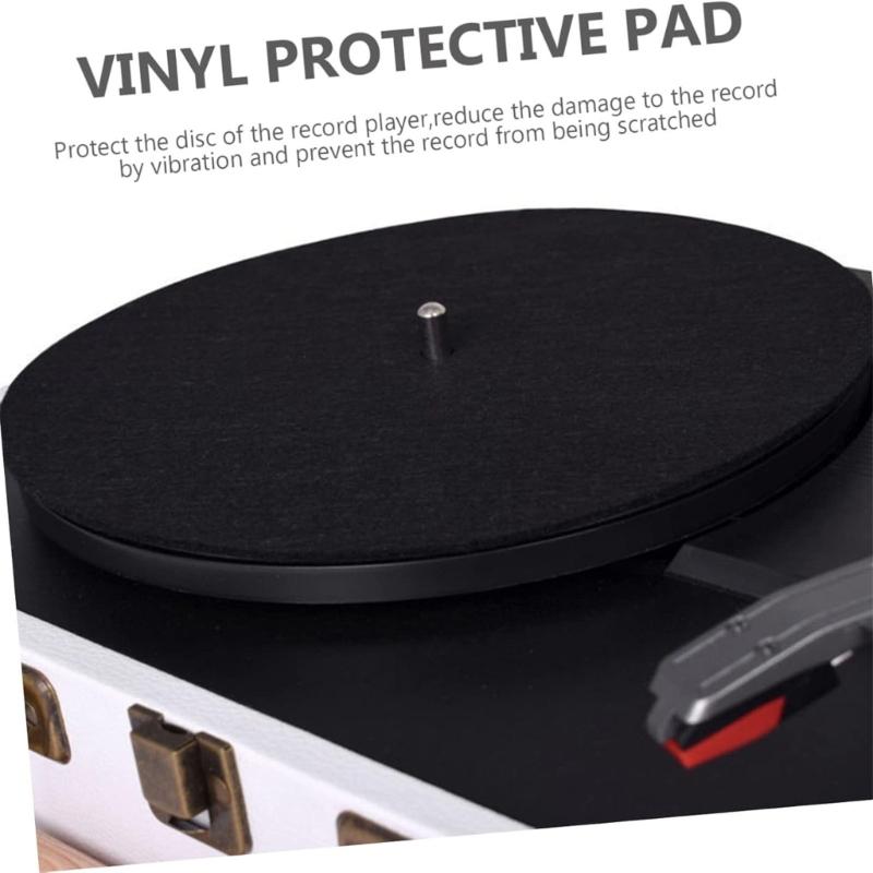 Wool Felt Slipmat for Vinyls Records Players, 12inch AntiStatic Turntables Mats with Enhances Bass and Noise Reductions