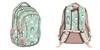 3-compartment Backpack 15 Inches. Charming Cats