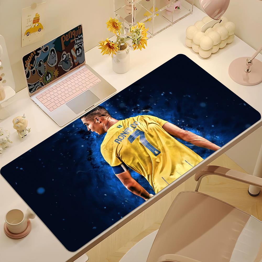 Mouse Pad AntiFray CCristiano Home Custom Ergonomic Ronaldo Office Rubber Large Desk Mat Footballer Keyboard Pc NonSlip
