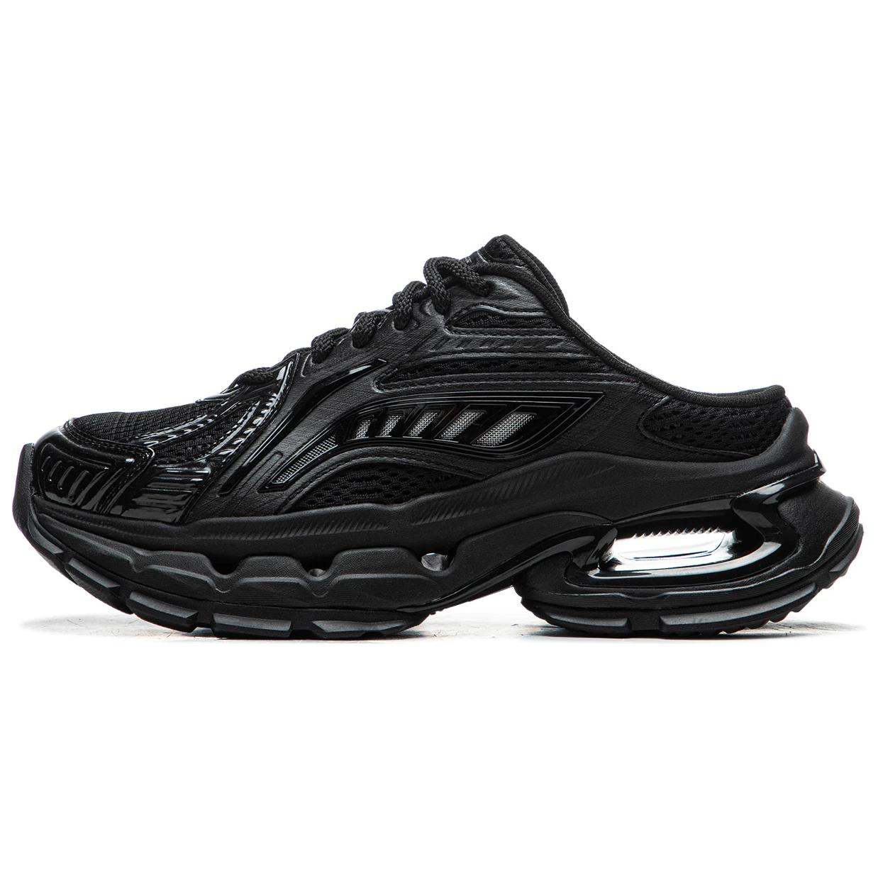 

Li Ning Lijun BOW Мюли Модные Удобные Трендовые Универсальные Шлепанцы с закрытым носком Женские шлепанцы Черные AZGU184-3 36⅓