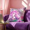 wWhite CCookie Run Kingdom Pillow Case Square DoubleSided Sofa Cushion Cover Bedroom Bedside Pillow
