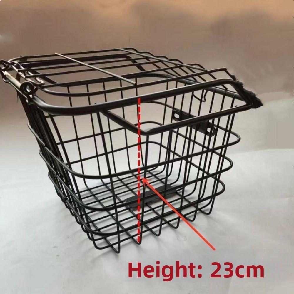 Iron Bicycle Hanging Front Basket Children's Folding Bike Accessories
