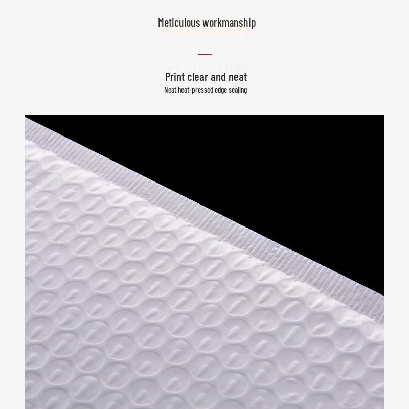 White Pearl Self-Sealing Bubble Mailer - Long Strip, Foam, Self-Adhesive Packaging Envelope