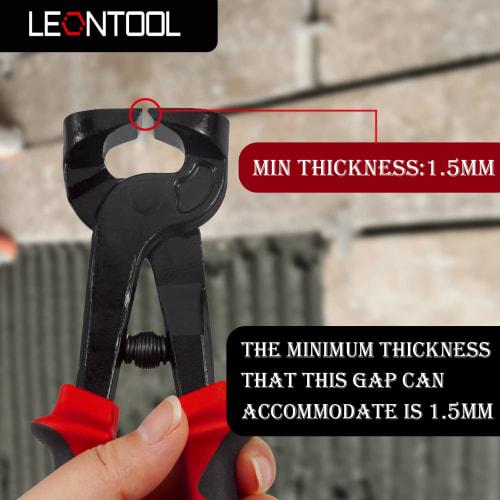 LEONTOOL Ceramic Tile Nippers, 7.5-inch, Tile Mosaic Trimmer, Cutter, Pliers, Heavy-Duty Tile Cutting Tool for Glass & Ceramic