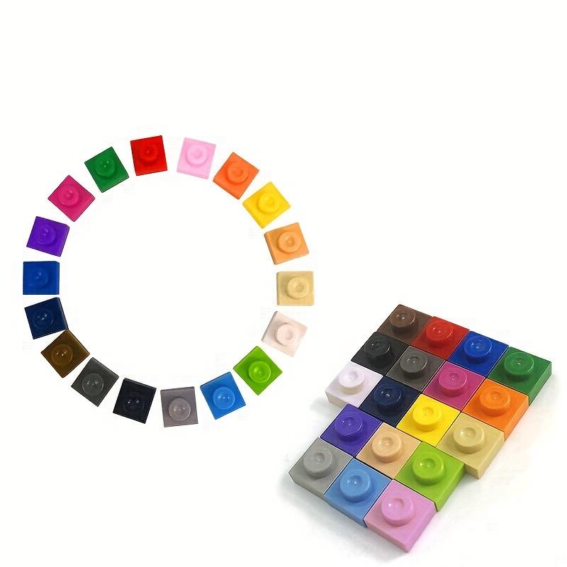 200 adet/torba 1x1 Düşünüyorum Tuğlalar ile Uyumlu 3024 DIY Piksel Sanat Remix Boyama QR Kodu Yapı Taşı Parçası Tuğla Mozaik Yapımcısı Oyuncaklar Sanatçı için