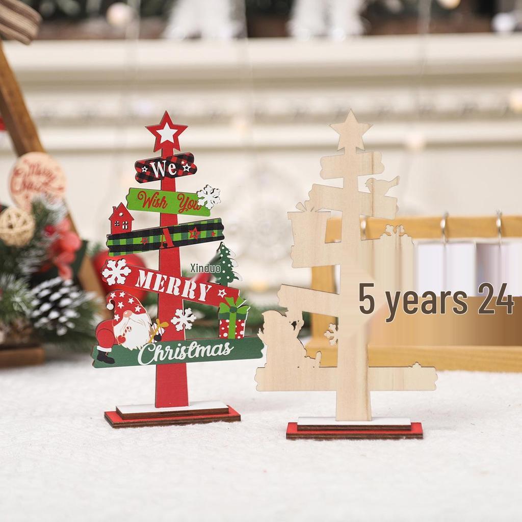Weekly New Mini Desktop Christmas Tree Ornaments for Festive Decor