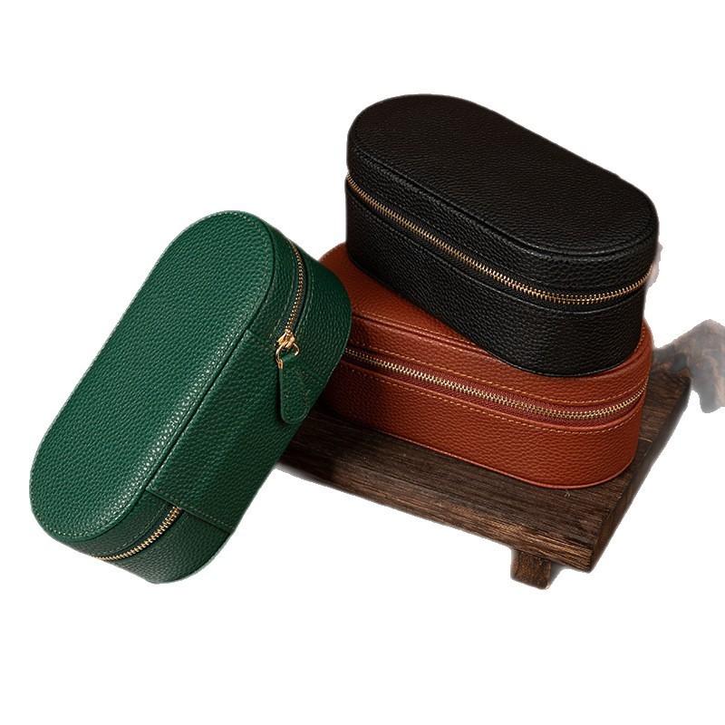 Jewelry Storage Box Pu Material With Mirror For Travel And Gifting