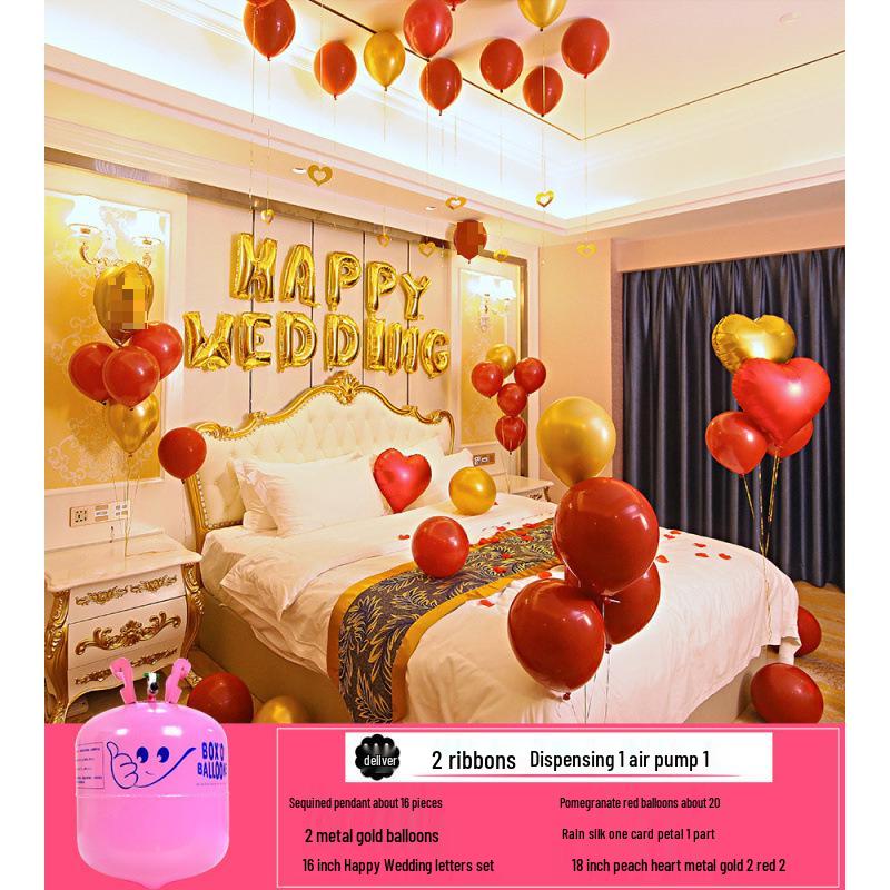 Small Helium Balloons with Hydrogen Inflator for Wedding and Birthday Decorations