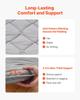 Japanese Tatami Mat, Queen Size Foldable Japanese Tatami Mattress, Futon Mattress with Storage Bag & Fastener, 9-Layer Floor Mat for Sleeping, Dorm,