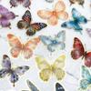 50 schillernde Schmetterling Heißfolienprägung PET Edelstein Transparente Aufkleber für Notizbuch, Gitarre, Handy, Graffiti