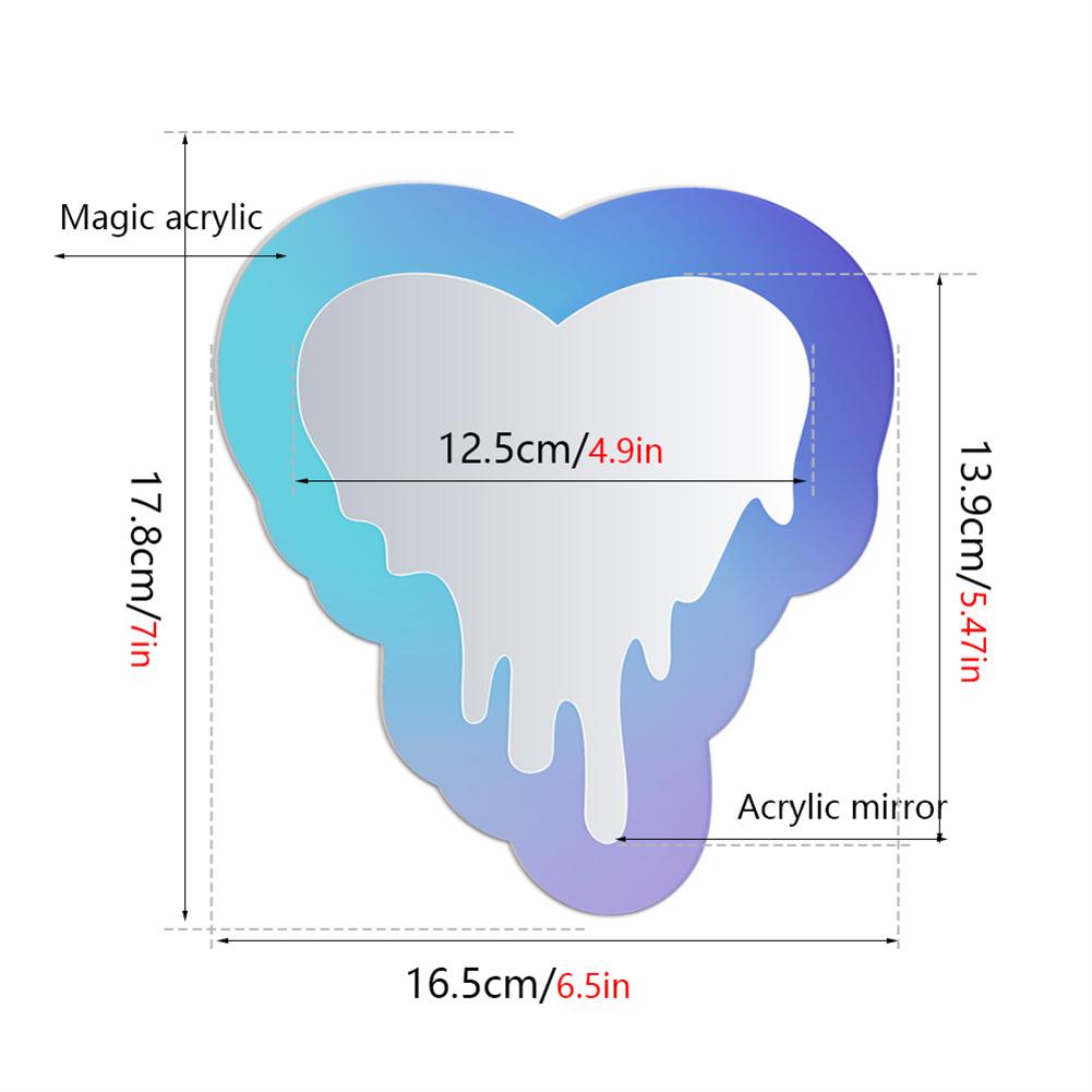 

1шт магнитный шкафчик зеркало школьная ванная комната холодильник шкаф украшения зеркала стекло нестандартное зеркало