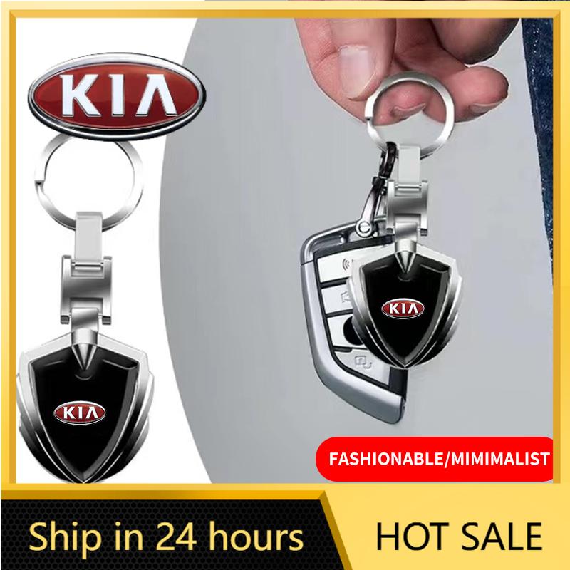 2026 Hot Car Sticker Car Key Chains Keyring Pendant Metal Keychain Holder Auto Accessories For KIA Cerato Sportage R K2 K3 K5 RI