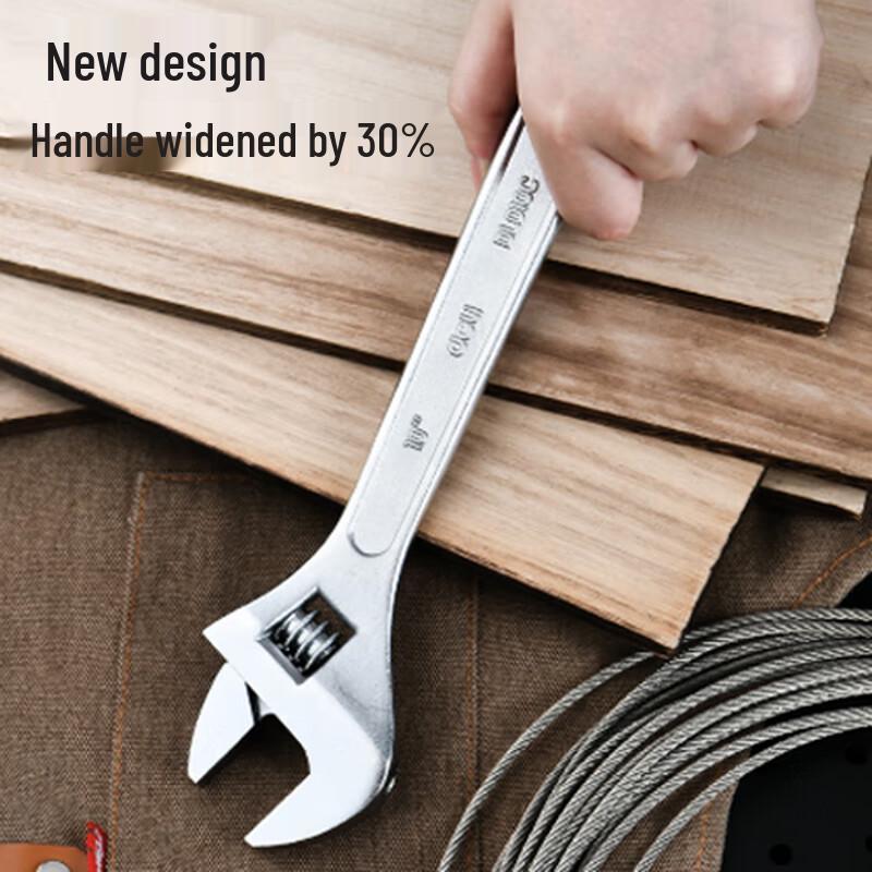 Deli DL010C 10-inch Adjustable Wrench серебристый