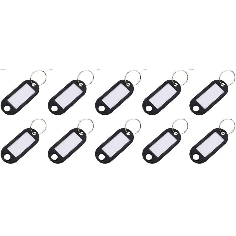 

10pcs Key Tag Plastic Number Tag Colored Keychain Luggage Tag Label Classification Tagable Hang Tag Household Goods