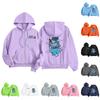 Kids Fashion Women's Lightweight Long Sleeve Zipper Hoodie Printed Hoodie With Pockets