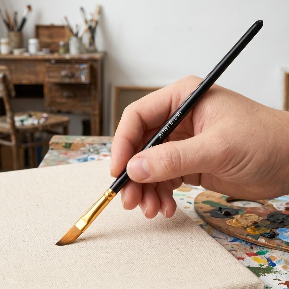 12PCS Comfortable grip Special Shape Paint Brushes  Handmade craft painting
