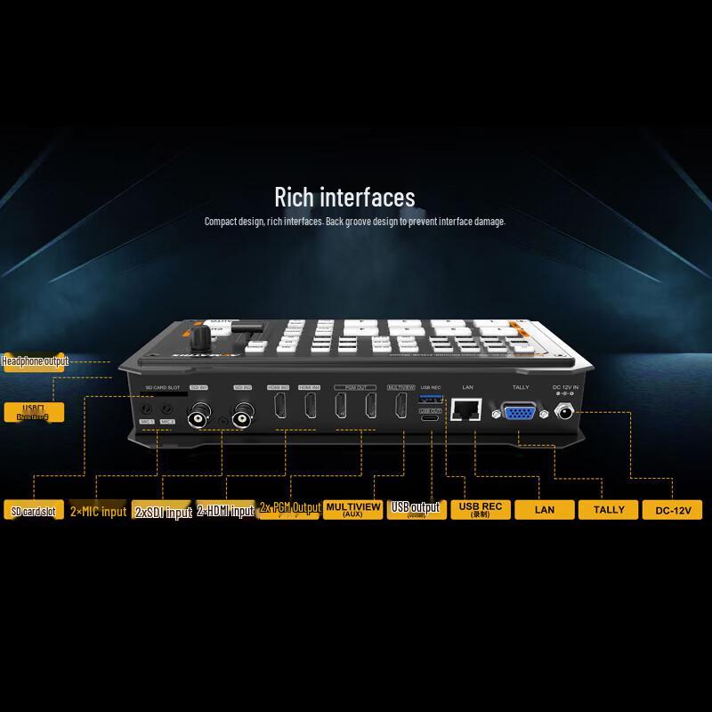 AVMATRIX Black Hornet 3 Pro Live Production Switcher