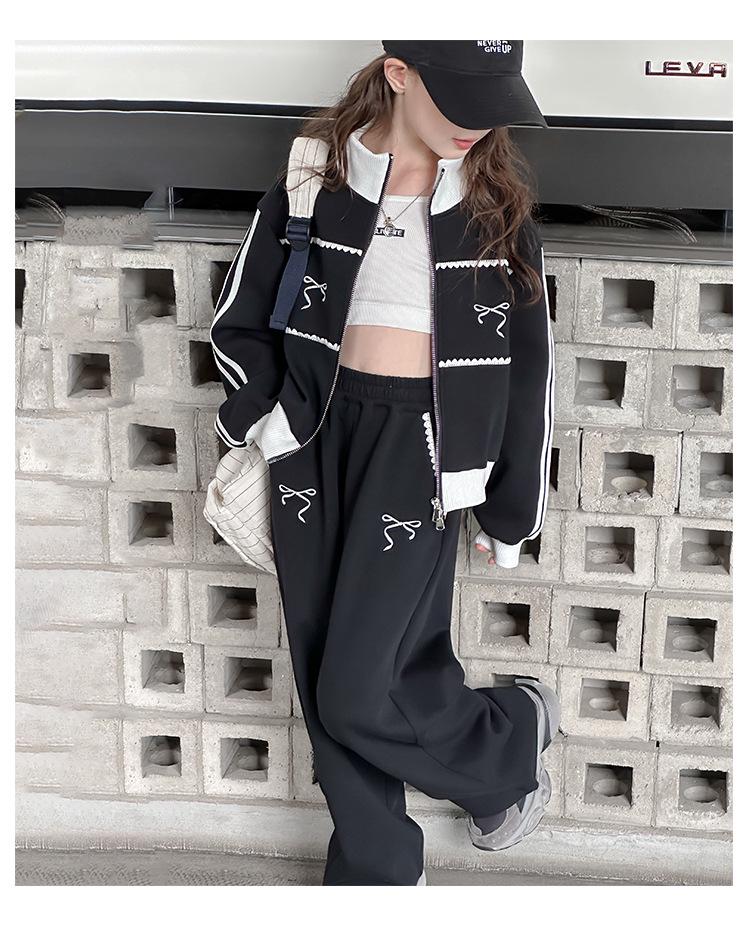 2025 Girls' Fashionable Spring & Autumn Tracksuit: Stylish Jacket for Big Kids