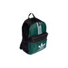 Adidas Originals Trefoil Logo Zip Closure Recycled Nylon Backpack Unisex Backpack Forest-Green IS4560