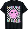 Vibrazioni Ultimo Giorno di Scuola Insegnante Studente T-Shirt di Diploma Groovy T-Shirt Unisex