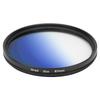JuneStar 67mm SLR Lens Gradient Filter for Canon Nikon Sony Olympus Fuji Camera LensesGradient Blue