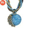 Ciao Collana Pavone Regalo Zricon Opale Bohemien Ciondolo Intarsiato