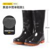 Rain shoes labor insurance pvc rain boots men's tall tube non-slip wear-resistant rubber shoes water shoes thickened beef tendon medium tube