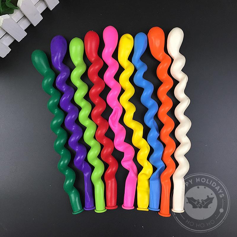 1,5g 100 Stück Spiralballon Schraubenballon Latexballons Feier Party Geburtstagsparty Hochzeitsdekorationen Kinderspielzeug Globos