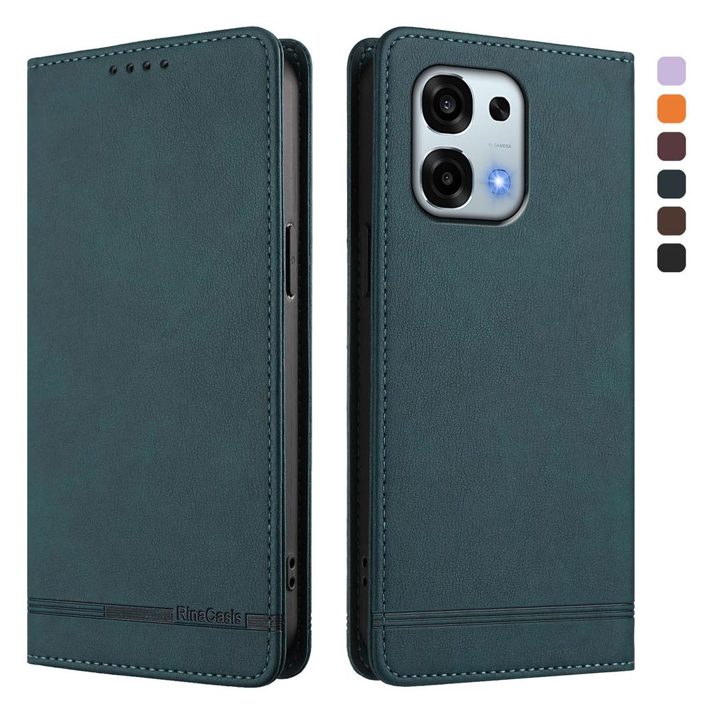 For Oppo A6 Pro 5G (China)/Oppo A6 Pro 5G Case RINACASIS RC23 RFID Blocking Wallet Stand PU Leather Phone Cover