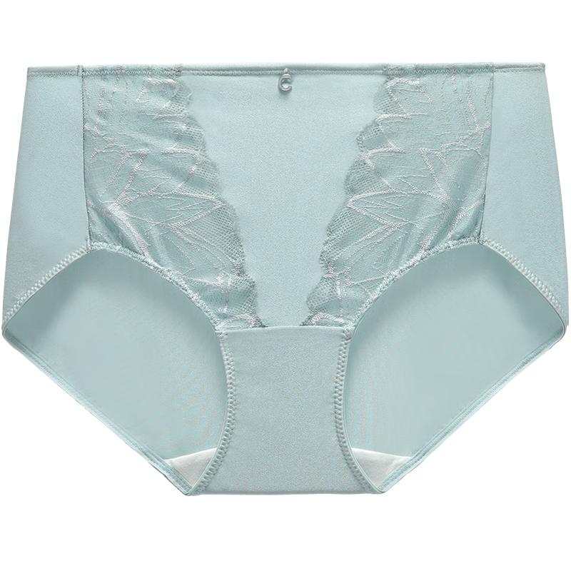 Comfit Women's Thin Breathable Lace Antibacterial High-Waist Briefs