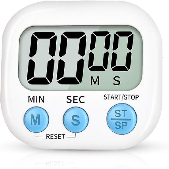 Digital Kitchen Timer for Cooking, Multi-Function Electronic Timer, Big Digits Loud Alarm Strong Magnetic Backing, Classroom Timers for Teachers