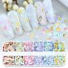 Pflaume Blume Nail Art Pailletten Charme Sommer Dekoration DIY Maniküre Zubehör Design Kawaii koreanische Teile Nagel Stylist liefert