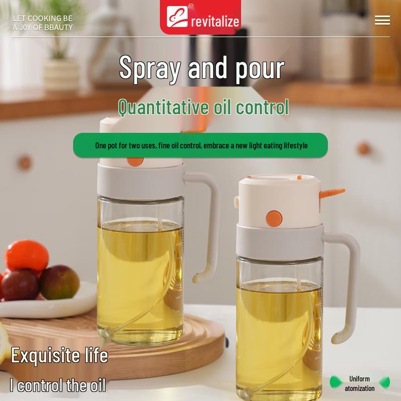 Zhenxing 2-in-1 Spray & Pour Glass Oil Dispenser