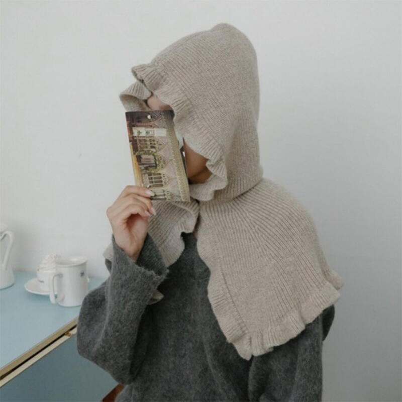 Women's Balaclava Goggin Knit Hoodie Hat