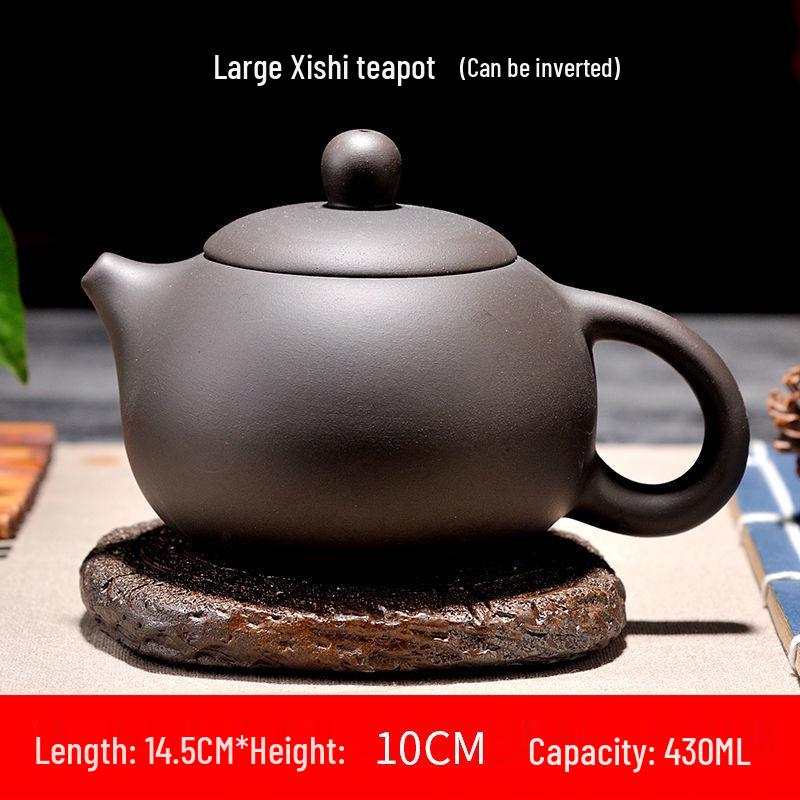 Yixing Large Capacity Purple Clay Teapot with Tea Cup Set for Home Use, Single Pot Kung Fu Tea Set.