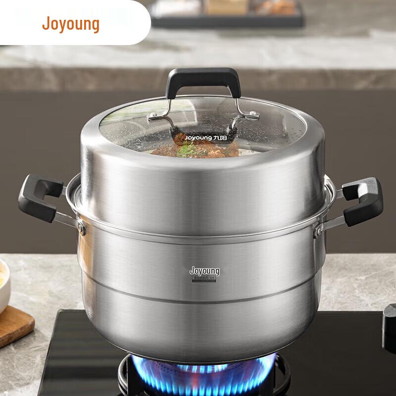 Joyoung 28cm 304 Stainless Steel Steamer with High Arch Lid